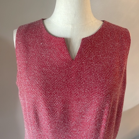 DG Donna Gray 2 piece dress w/ jacket red and white specs throughout career 12 - Picture 6 of 16